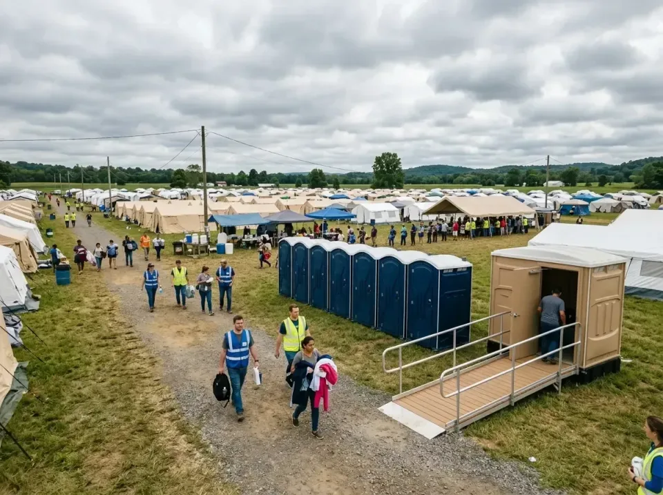 disaster-relief-camp-restrooms-010 — frequently asked questions, Dumpster & Portable Bathrooms Rental in Weatherby Lake, MO